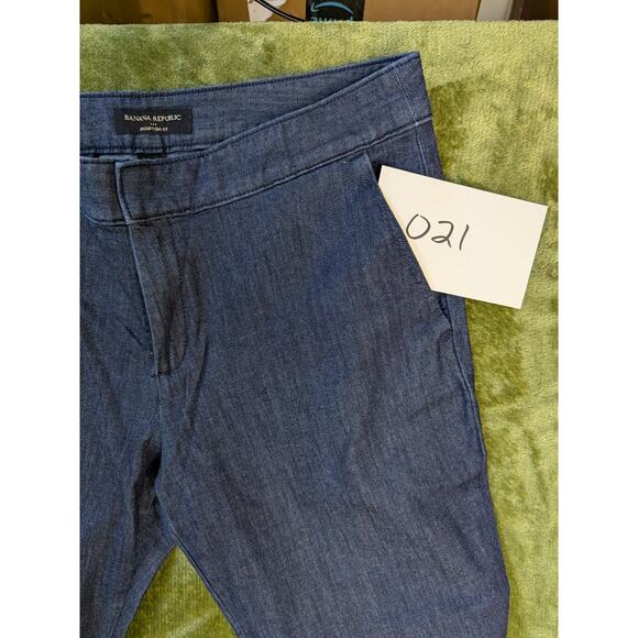 Banana Republic Hampton Fit Cropped Jeans Size 8 Classic Basics Preppy Casual - Picture 11 of 11